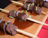 Brochettes de bavette de bœuf