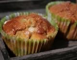 Muffins à la rhubarbe et au sucre perlé