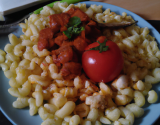 Coquillettes à la tomate et Vache qui rit