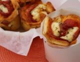 Pizza wrap poivrons et brie aux olives