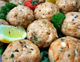 Boulettes aux crevettes, poivron et sauce soja