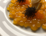 Caviar d'artichaut aux oranges confites