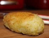 Croquettes de Risotto au parmesan, pesto au basilic et cœur fondant au comté.