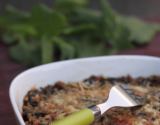 Gratin de tétragone à la crème d'épeautre et au comté