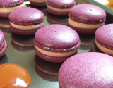 Macarons au réglisse, violet