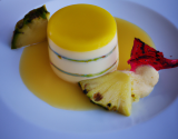 Panna Cotta exotique au coulis d'ananas