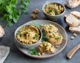 Rillettes végétariennes aux lentilles corail, Noix de Grenoble AOP et champignons