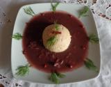 Mousseline de truite en flan au vin de Bourgogne