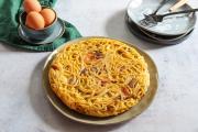 Frittata de pâtes façon carbonara