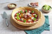 Tarte bowl au fromage frais et crudités