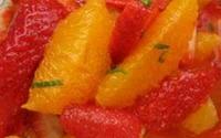 Salade fraises - oranges