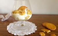 Trifle à la pomme verte épicée au miel et sablés bretons