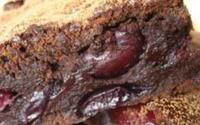 Brownies chocolat et cerises, sans beurre