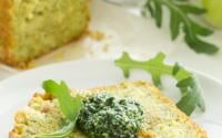 Cake au pesto parmesan et fèves