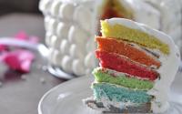 Rainbowcake à la chantilly