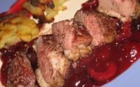 Magret de canard et sa sauce cerise