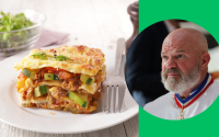 “Avec des légumes uniquement ! “ : Philippe Etchebest partage sa version estivale des lasagnes