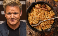 “Très simple à préparer et qui ne coûte presque rien” : Le chef Gordon Ramsay dévoile sa recette du crumble aux pommes