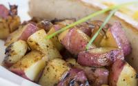 Boudin blanc et pommes de terre "Chérie" au four