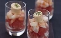 Fraîcheur de crevettes au pamplemousse et Apérivrais