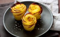 Pommes de terre en forme de roses