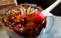 Mug cake chocolat framboises Molitor (vers de farine)