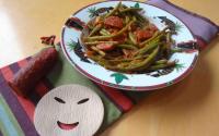 Poêlée de haricots verts au chorizo