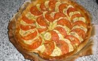 Tarte fine à la courgette et à la tomate