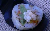 Carpaccio de Saint-Jacques au caviar d'escargot