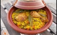 Poulet et son riz safrané