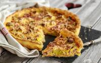 Quiche aux poireaux et lardons