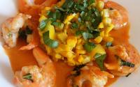 Chaud froid de courgettes et crevettes