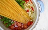 One pot pasta : linguines aux tomates cerise et basilic