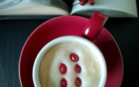 Cappuccino de baies rouges