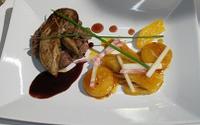 Tartare de canard façon Rossini, potager hivernal aux arômes d'orange