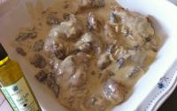 Ris de veau sauce morilles