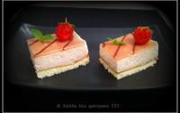 Bavarois au smoothie fraises et bananes