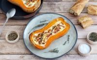 Butternut rôti au jambon et fromage de chèvre : la recette réconfortante idéale pour ce week-end