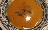 Soupe de lentilles corail facile