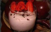 Mousse de fraises au fromage blanc allégé