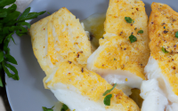 Filets de haddock pochés à l'écrasée de primeur de Provence