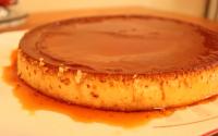 Flan léger au lait de coco