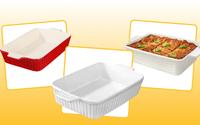 5 plats à gratin en porcelaine, résistants et élégants