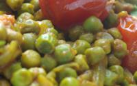 Curry indien petits-pois tomates