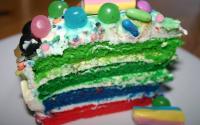 Layer cake technicolor bonbons