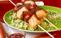 Brochettes de saumon