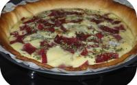 Tarte viande des grisons & fourme d'Ambert