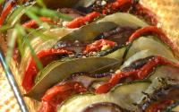 Tian d'aubergines, courgettes et tomates