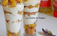 Verrine d'ananas flambé et crème mascarpone