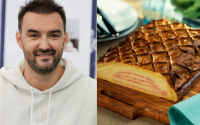 “Croustillant et moelleux” : Cyril Lignac partage la recette de son feuilleté jambon fromage